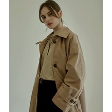LAMARO 코트 뉴아주 플로우 트렌치코트 (베이지)
