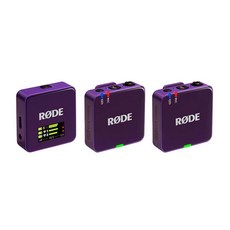 RØDE Wireless GO (Gen 3) – 컴팩트 무선 마이크 - 깨끗한 오디오 32비트 플로트 녹음 자동 레벨 컨트롤 휴대폰 카메라 및 컴퓨터용 (퍼플)_175, WIGO 3_175792, Purple
