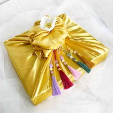 명절 설날 추석 전통 선물 포장 세트 GD11249, 골드 + 보자기