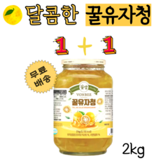 [코스트코] 본비 유자청 2kg x 2병 /꿀유자청 유자차, 2개, 1개입