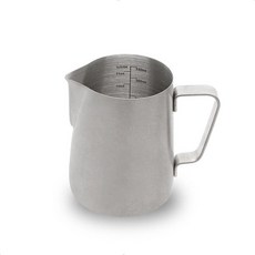 Watchget 우유 거품 피처 350ml/600ml/900ml/1500ml (12온스/20온스/32온스/52온스) - 카푸치노 라떼 아트 저그 커피 거품기 컵 실버 27, 매트 빈티지