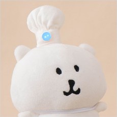 10cm 아기 옷 면 인형 모자 미니 셰프 봉제 장식 라부부 액세서리, 셰프 모자 - 파란색 단추
