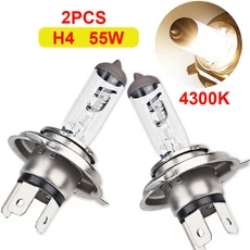 안개등전구 2Pcs 12V 55W / 65W Llight 4300k ​​ 흰색 전구 전조등 차량 할로겐 램프 소스 주차 H1 H3 H4 H, 07 H4