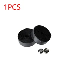 갈색 2pcs 자전거 핸들 바 테이프 비 슬립 사이클링 스폰지 벨트, 01 China Mainland, 10 Black 1pc