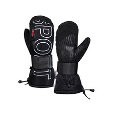 限時下殺O 3M滑雪連指手套 單板滑雪 護掌款 單板滑雪 3M雪麗棉 保暖手套 防寒手套 手套 滑雪 D0304016, 1個, 黑色L