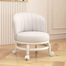 작업의자 바닥 바퀴 이동식 의자 네일샵 이동 회전 무빙 바퀴의자 보조의자, 1개, 2. 화이트
