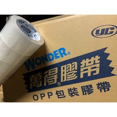 萬德神鷹 奇星超黏膠帶 台灣製造 店到店寄送適用 包裝膠帶, 1個