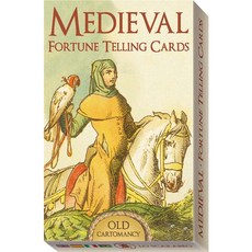 左西 中世紀占卜卡 Medieval Fortune Telling Cards 贈中文翻譯 占卜, 1個, Multicolor