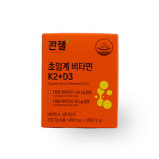 콴첼 초임계 비타민 K2+D3, 1개, 30정
