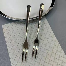 兒童勺叉 不銹鋼 卡通 飯小勺 寶寶幼兒園, 1個, 精品304 水果叉 1條裝