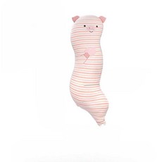 핑크 돼지 바디필로우 긴 베개 초대형 다리 인형 측면 숙면 롱 쿠션, 핑크돼지/85x25CM