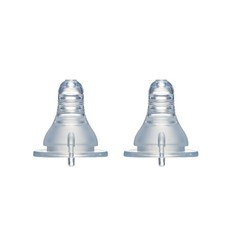 亞米兔 母乳感奶嘴 標準十字孔 M (3-6M) 2枚入 通用小獅王SIMBA奶瓶, 標準十字M, 2個