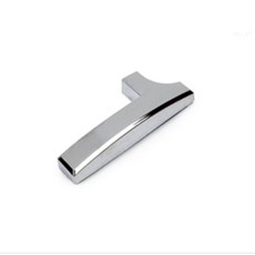 루이일 이니셜숫자 은색70 부착식 숫자스티커, 숫자1