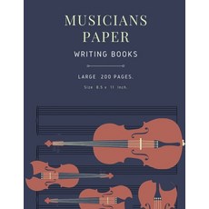 Musicians Paper Writing Books: The ideal gift favorite composer grand staff music paper on letter-si... Paperback, Independently Published
