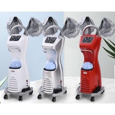 헤어 스티머 집중 보습 스팀기 헤어살롱 장비 바버샵, 2관 2캡 엘보형, 기본 모델명/품번