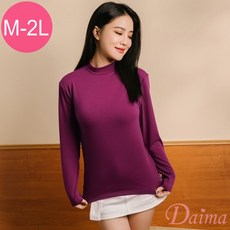 Daima黛瑪 女款半高領石墨烯無重力機能保暖衣 M-XXL 三色可選