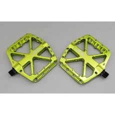 2024 와이드 광택 자전거 페달 도로 자전거 3 베어링 페달 산악 사이클링 미끄럼 방지, [02] 녹색