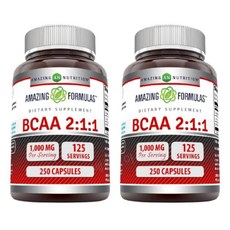 어메이징포뮬러스 BCAA 운동 헬스 1000mg 250캡슐 2개