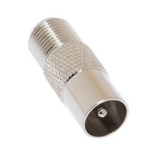 (1+1) RF(F) PAL(M) 변환 젠더 안테나 플러그 유럽 TV 플러그 변경, 상세페이지 참조, 2개