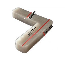 1號紗角 紗窗固定角 鋁合金紗窗配件, 1個, 薄款老式8*6紗角12個裝