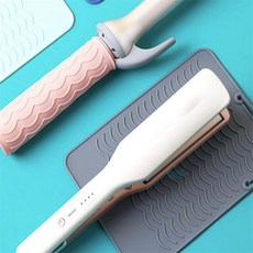 헬씨고래 실리콘 고데기 패드 냄비받침 미끄럼패드, 민트, 1개