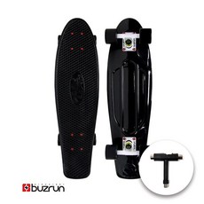 버즈런 27인치 크루져보드 티툴 증정 바퀴색상랜덤, 블랙, 1개