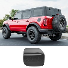 PTYYDS Gas Cap Compatible with 2021-2026 Ford Bronco 2/4 Door Gas Door Cover Glossy Black Fuel Tan
