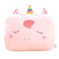 핸드워머 쿠션 캐릭터 팔베게쿠션 낮잠베게 손베게 C2, 갈색 곰, 프리 사이즈