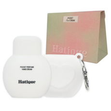 [키링 증정] 하티크 포켓 퍼퓸 핸드크림 폴인러브 복숭아 머스크 향, 2개, 50ml