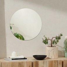아크릴 원형 거울 욕실 화장실 세면대 벽 자체 접착 부드러운 거울 침실 화장대 거울