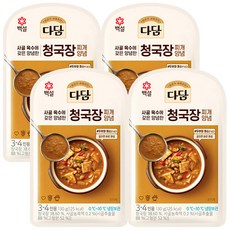CJ 다담 청국장찌개양념, 130g, 4개