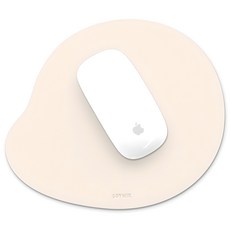 SOYMIX 芒果皮革滑鼠墊 SOL7PM, 象牙白, 1個