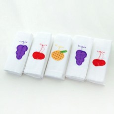 순면 부드러운감촉 자수행주 5P 72716PC 1(EA), 1개, 순면 자수행주 5P