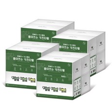 한예지 키스해링 뽑아쓰는 천연펄프 키친타올 150매, 4개입, 4세트