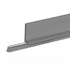 리빙로드 탈착형 모헤어 틈새 문풍지 3cm x 1M 그레이, 2개