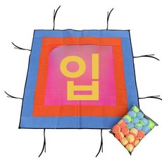 찍찍이 공 던지기 게임 놀이 스포츠 유치원 부직포 대형, 1개, 1m 접착식 표적 공 색상랜덤 A
