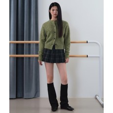 [무신사스탠다드] WOMAN 우먼즈 체크 플리츠 미니 스코츠 [블랙]