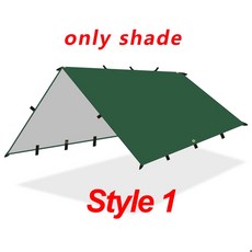 19 행 포인트 방수포 생존 Bushcraft 태양 대피소 해변 그늘 텐트 야외 캐노피 배낭 관광 천막 4x4 3x3m, 4x4m, 03 Green stlye 1