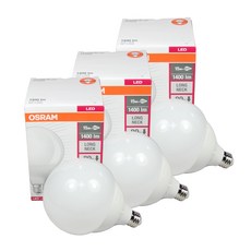 LEDVANCE OSRAM LED球碗15W * 3件, 3個, 燈泡色