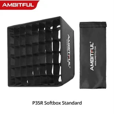 호환 Ambitful 30W P35R RGB 풀 컬러 필 라이트 2800-6800K LED 비디오 라이트 패널 라이브 비디오 용 앱
