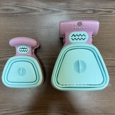 跨境寵物拾便器外出遛狗撿屎器摺疊便攜夾便器垃圾袋鏟屎神器, 1個, 藍色