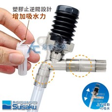 【AC草影】Suisaku 水作 按壓式虹吸管 換水器 S 清洗底砂 底砂清潔 洗砂器 最新二代出貨, 1個, 水作 按壓式虹吸管/換水器（S）