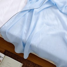 해피니 파르페 리플 순면 여름 홑이불 슈퍼싱글 SS (소다), 상세페이지 참조