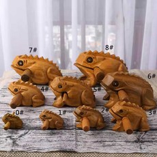 두꺼비목탁 개구리목탁 나혼산 기안84 명상 불교굿즈, 1. 1번 원목색 복을 부르는 개구리