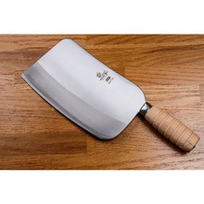 和欣行 現貨 麒麟 魯肉骨刀 剁刀 魯肉刀 木柄 / 鐵柄 Bone Chopper Knife, 6 吋三合青鋼（會銹）木柄, 1個