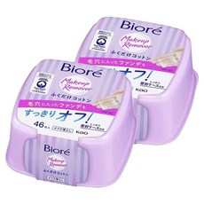 Biore 蜜妮 只需擦拭的保濕卸妝棉 附密封盒, 2個, 46入