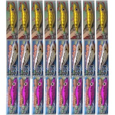 낚시맨 왕눈이에기 문어에기 혼합 세트, 1세트, 100g, 골드+실버+퍼플