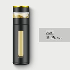 보온 물통 L 등산 보온물병 거름망 캠핑 보온병 텀블러 스포츠, 1개, L. 업그레이드된 온도 표시 모델 스마트 블랙360ML