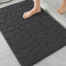 레드에셋 물흡수 욕실 발매트 미끄럼방지, 1개, 다크그레이
