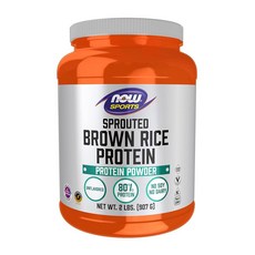 NOW 푸드 스포츠 뉴트리션 새싹 현미 단백질 80% 무향 파우더 2파운드, 816g, 1개